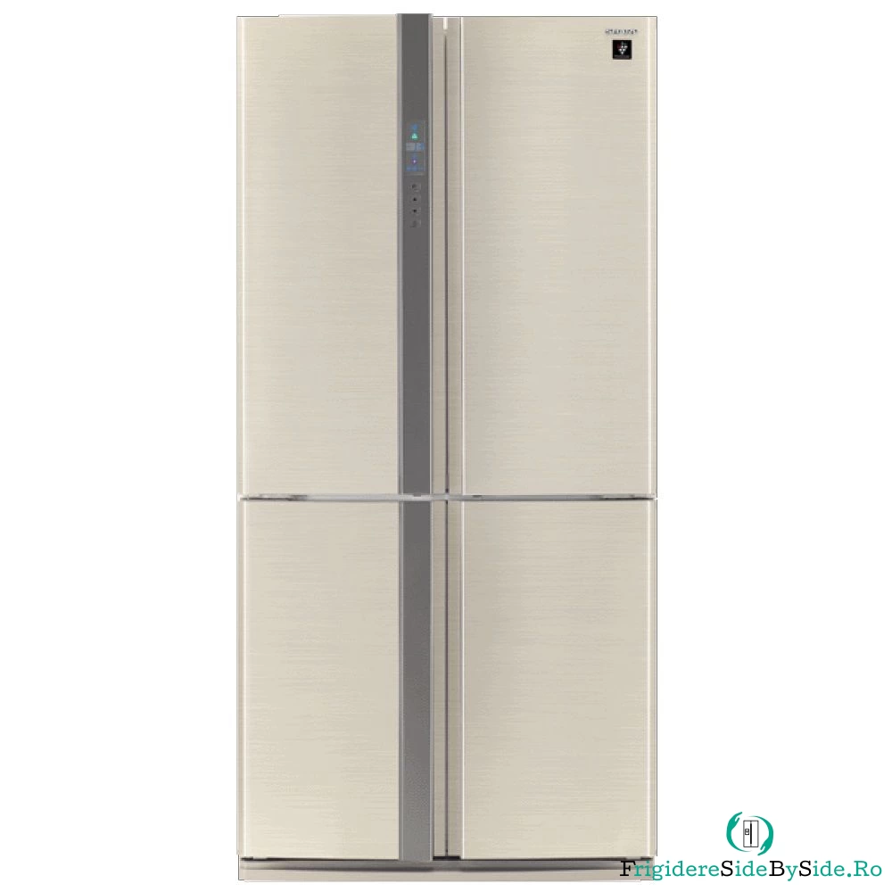 Side by side Sharp SJFP760VBE, 556 l, Clasa A+, Ioni Plasmacluster, Bej la 10,049.90 lei ron