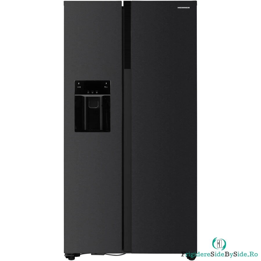 HEINNER Side by side Heinner HSBS-HM513NFIMDXE++, 513 l, No Frost, Dozator de gheata, Display LED, Clasa E, Compresor Inverter, Smart, Alarma usa deschisa, H 177 cm, Inox la 4,758.99 lei ron