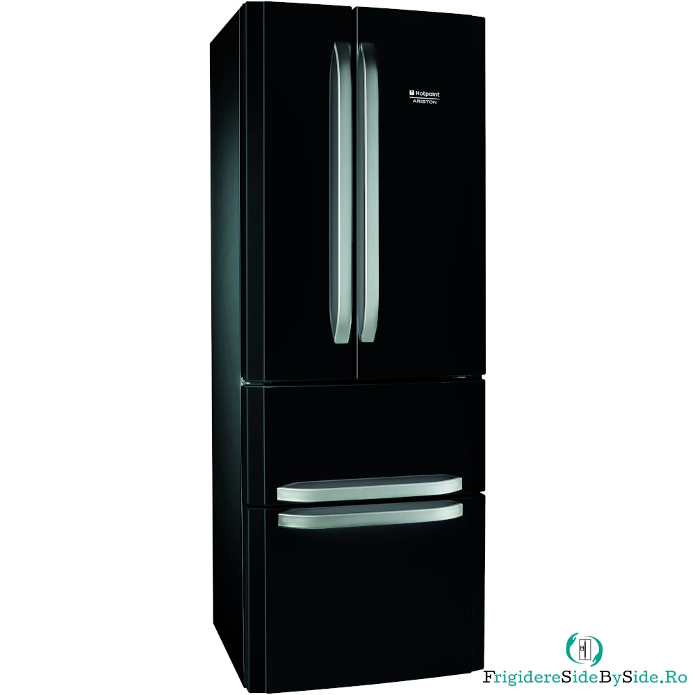 Side by Side Hotpoint E4D B C1, 399L, No Frost, Super Cool, Super Freeze, Multiflow AIR, H 195.5 cm, Clasa F la 4,799.99 lei ron