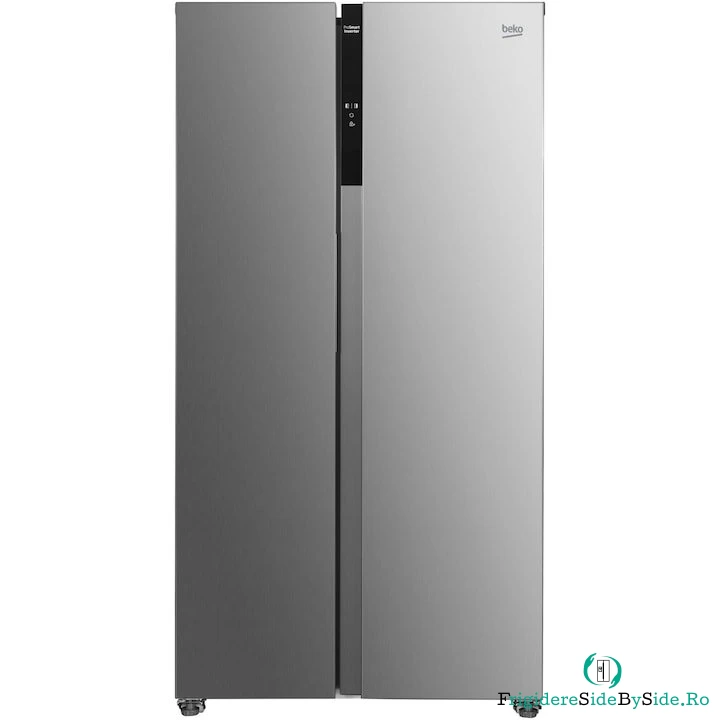 Beko Frigider Side by side Beko GNO5323XPN, 532 l, NeoFrost Dual Cooling, Compresor ProSmart Inverter, Display Touch Control, Vacation Mode, Clasa D, H 177 cm, Inox Look